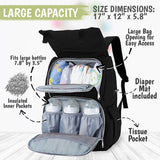 Diaper Backpack: Explorer (Trendy Black)