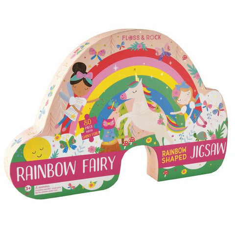 Rainbow Fairy Shaped Jigsaw Puzzle 80 piece