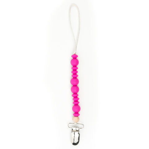 Pacifier Clip: Hot Pink