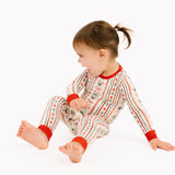 Little Ones, 2-Pc Pajama: Christmas Dainty Bow