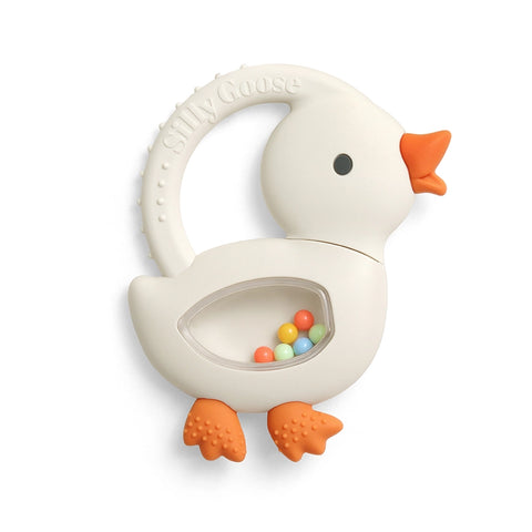 Bitzy Shake Rattle & Teether: Goose