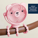 Itzy Breeze Stroller Fan: Pink