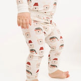 Little Ones, 2-Pc Pajama: Beige Christmas Bears