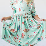 Believe In Your Elf Ruffle Twirl Dress