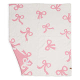 Bow Print Kids Luxury Soft Throw Blanket