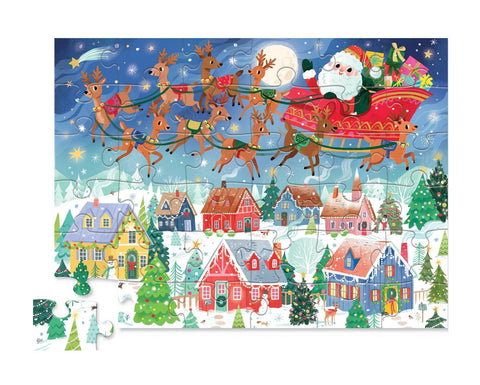 Santa's Sleigh Floor Puzzle 36-pc