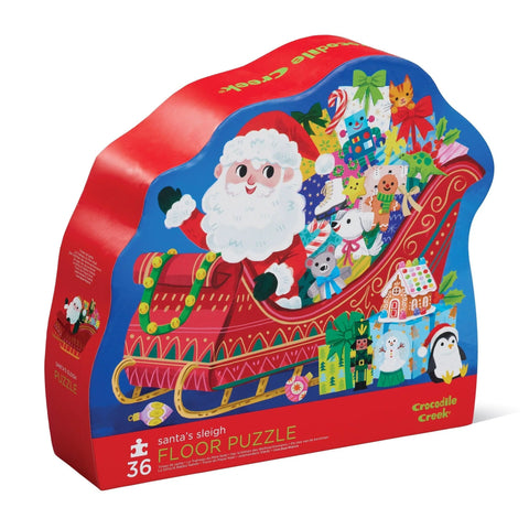 Santa's Sleigh Floor Puzzle 36-pc