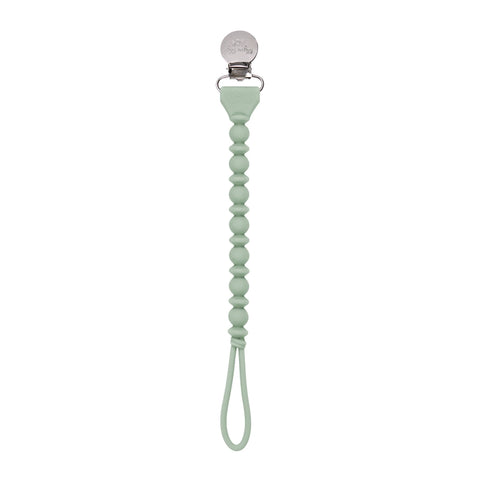 Sweetie Strap Pacifier Clip: Agave