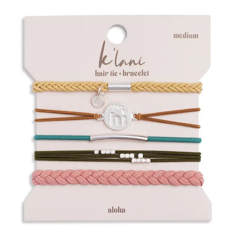 K'Lani Hair Tie Bracelets: Aloha