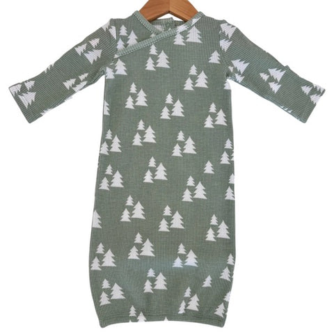 Organic Waffle, Gown: Alpine Trees