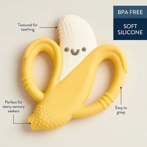 Chew Crew Banana Silicone Teether