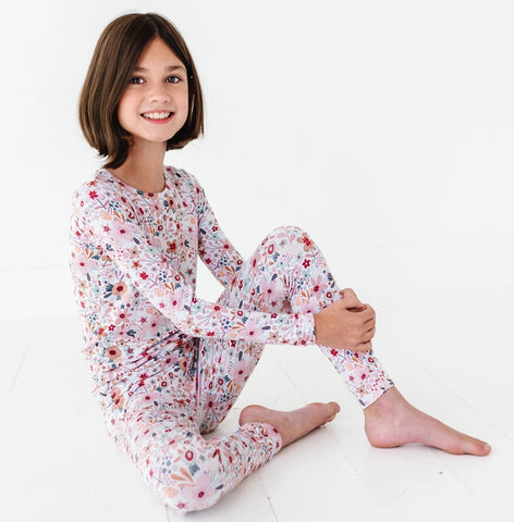 Bird & Bean, 2-pc Pajamas: Blossom