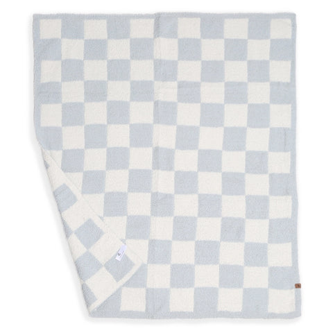 Checkered Blue Kids Luxury Soft Throw Blanket