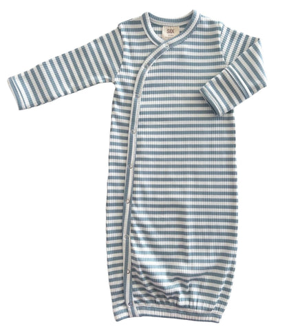 Siix, Gown: Blue Stipe