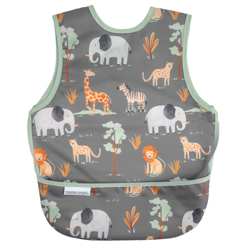 Bib w/ Catch Pocket: Zoo