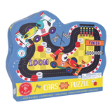 Cars Race Track Shaped Jigsaw Puzzle 80 piece