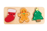Christmas Shapes Wooden Puzzel