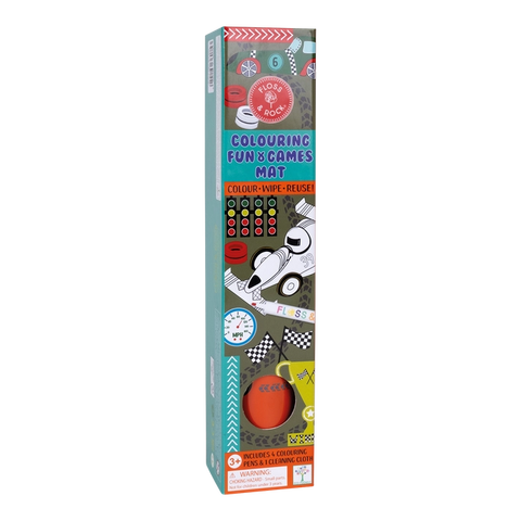 Coloring Fun and Games Mat: Cars