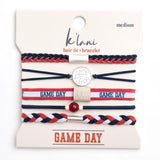 K'Lani Hair Tie Bracelets: Game Day Crimson/Navy