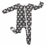 Macaron + Me, Footie & Hat: Chalkboard Donuts (0-3 mo)