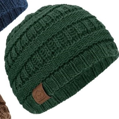 Beanie: Blue, Hunter, Brown