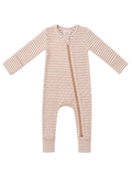 Siix, Romper: Tan Stripe