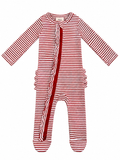 Siix, Footie: Red Stripe w/ Ruffle