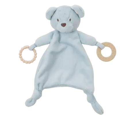 Teether Blankie Lovey: Blue Bear