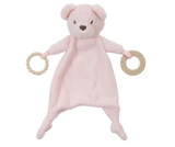 Teether Blankie Lovey: Pink Bear