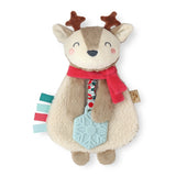Itzy Lovey Plush with Silicone Teether Toy: Holiday Reindeer