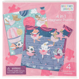 Magnetic 4-in-1 puzzle: Pink