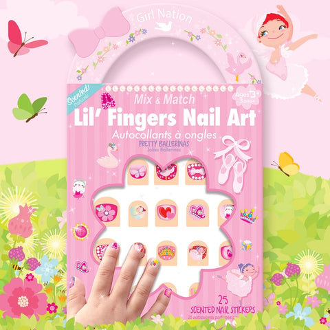Lil' Fingers Nail Art: Pretty Ballerinas