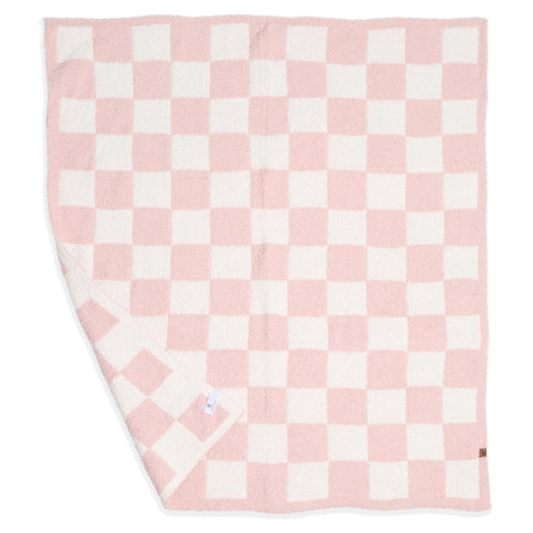 Checkered Pink Kids Luxury Soft Throw Blanket