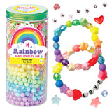 Bead Jewelry Jar Bracelet Craft Kit: Rainbow