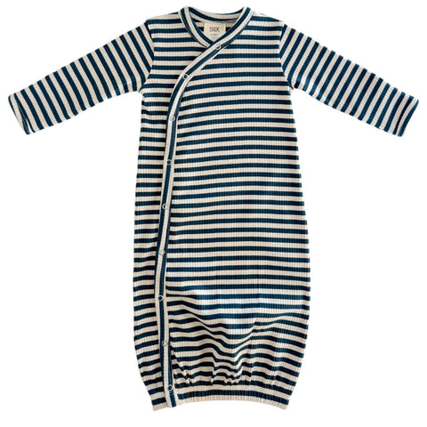 Siix, Gown: Steel Blue Stipe