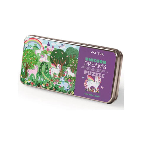Unicorn Dreams Tin Puzzle 50-pc