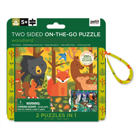 Woodland Double Sided On-The-Go Puzzle