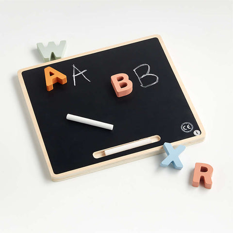 Alphabet Puzzle with Chalkboard
