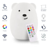 Bear LED Night Light with Remote