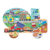 Construction Truck Shaped Jigsaw Puzzle 40 piece