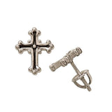 Earrings: Sterling Silver Cross