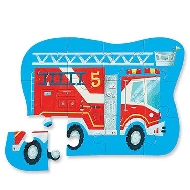 Fire Truck Mini Jigsaw Puzzle 12 piece