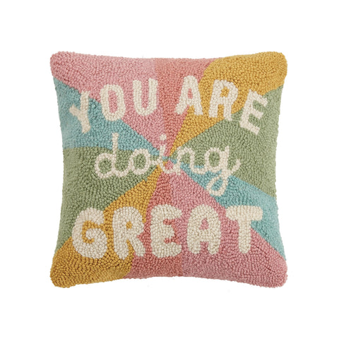 Hook Pillow: You Are Doing Great