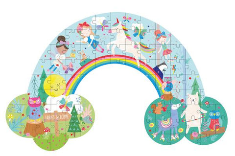 Rainbow Fairy Shaped Jigsaw Puzzle 80 piece