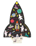 Space Rocket Shaped Jigsaw Puzzle 80 piece