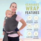 Baby Wrap Carrier: Mystic Gray